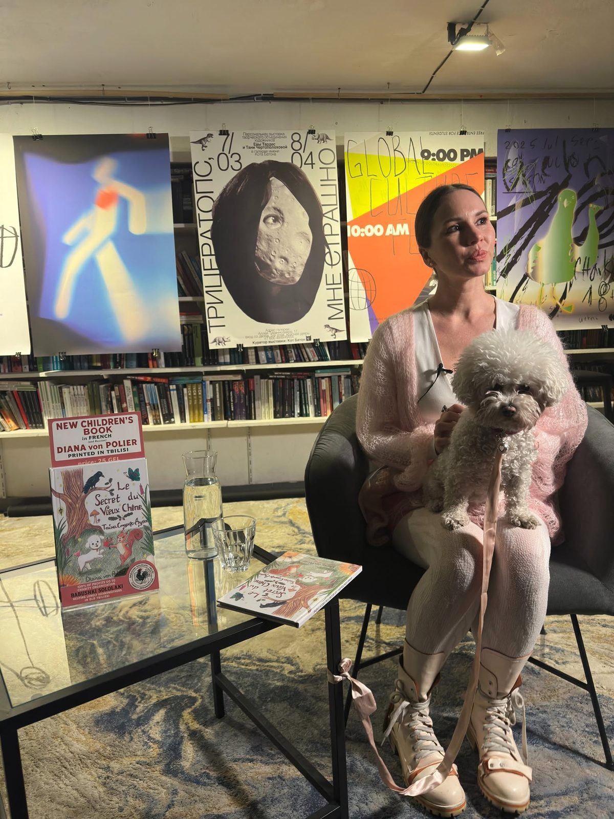 Book presentation in a Tbilisi bookshop